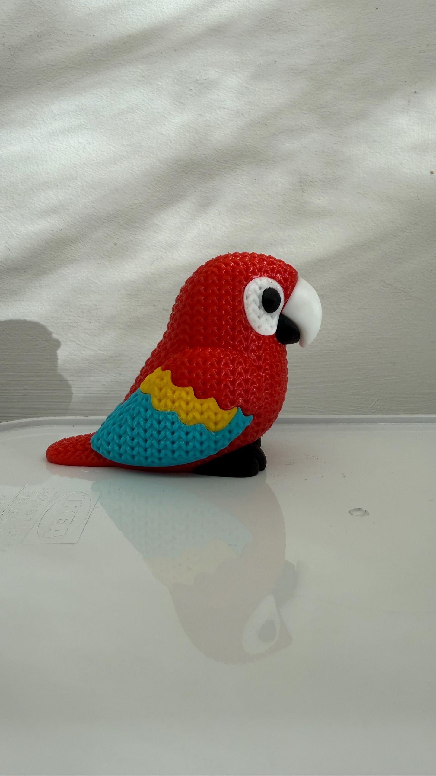 Parrot 3D Printed Figurine - Nursery, Shelf ornament