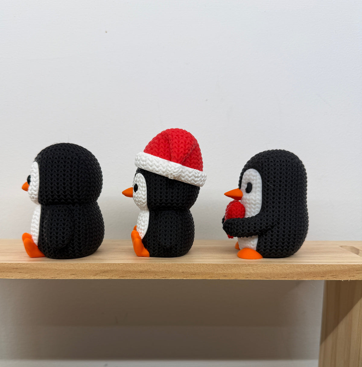 Penguin Trio Gift Set – Santa Hat, Love Heart & Classic