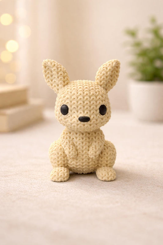 3D Printed Kangaroo Figurine: Collectible Ornament Gift