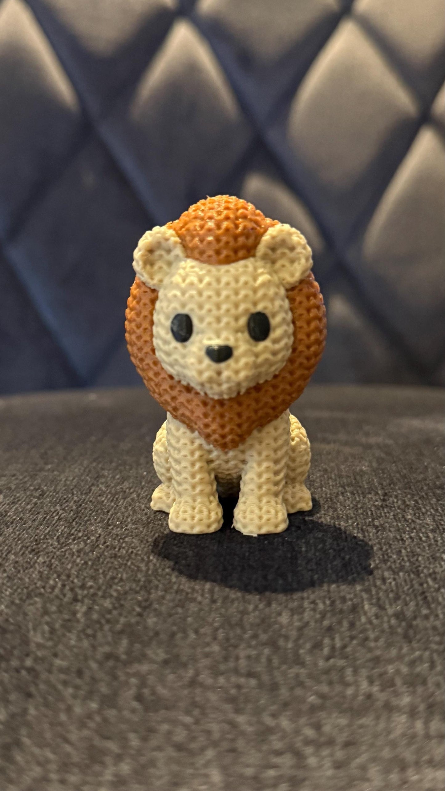 3D Printed Lion Figurine: Collectible Ornament Gift