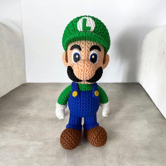 Luigi Gaming Inspired Figurine, 21cm, 3D Printed