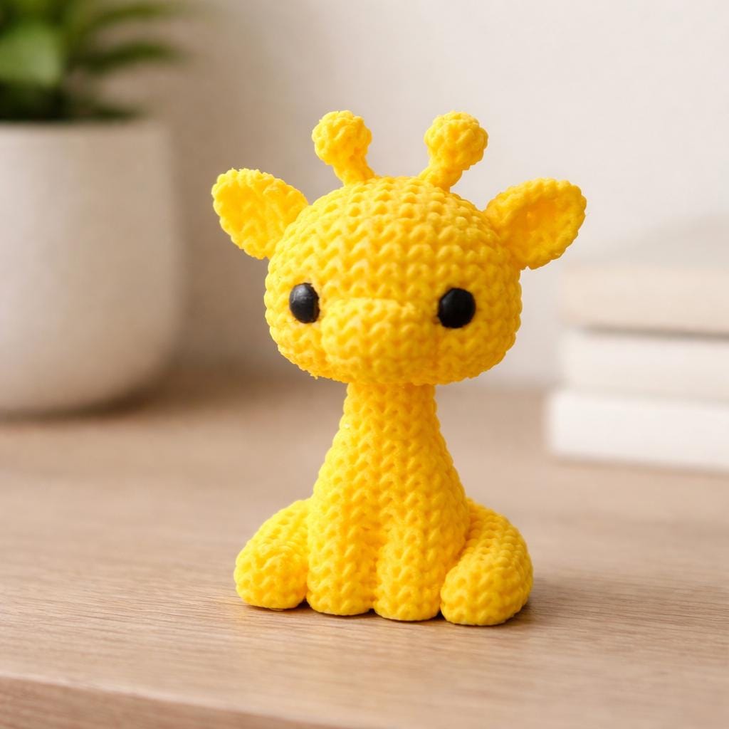 3D Printed Giraffe Figurine: Collectible Ornament Gift