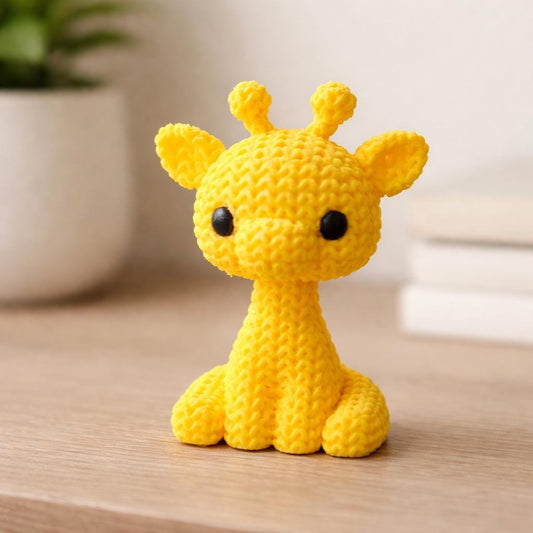 3D Printed Giraffe Figurine: Collectible Ornament Gift