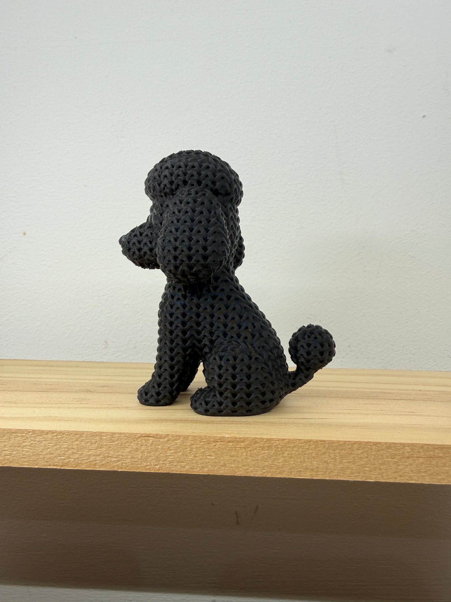 Poodle Figurine - Black