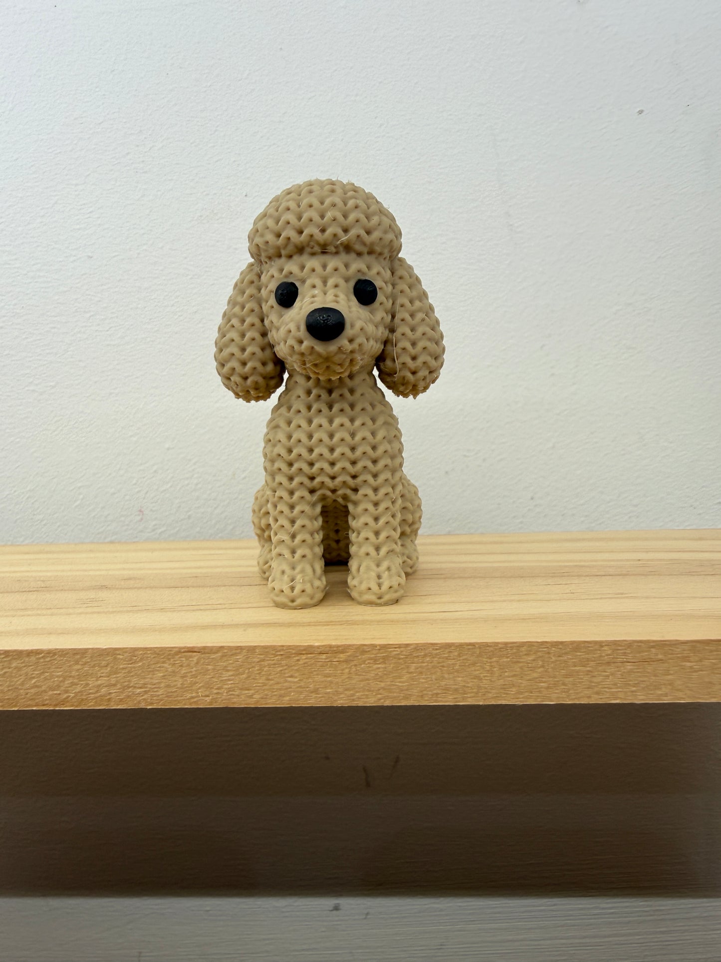 Poodle Figurine - Cream/Beige
