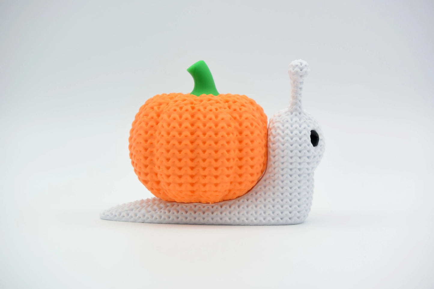 Halloween Pumpkin Snail Figurine