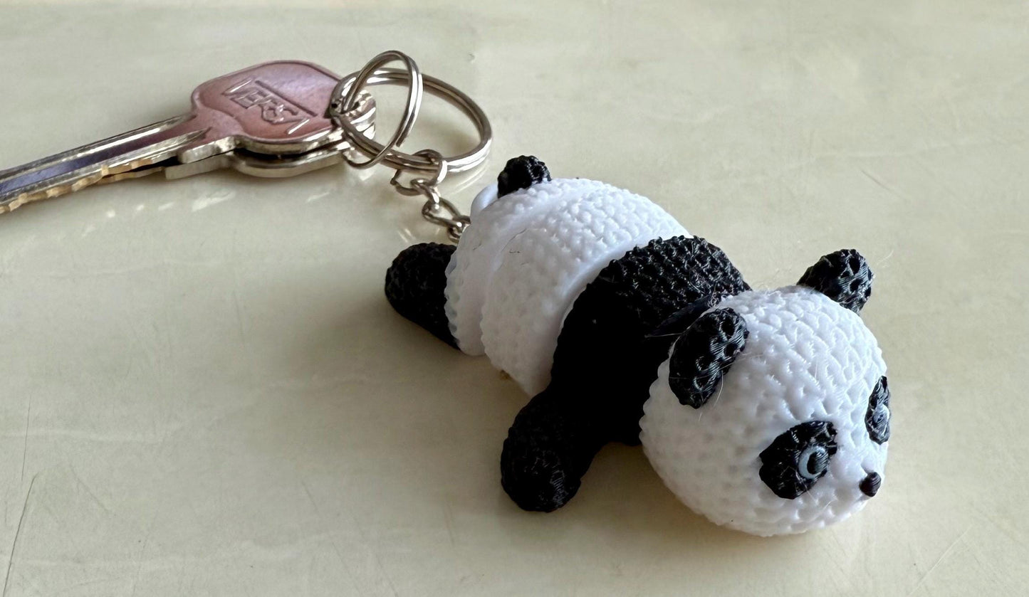 Panda Keyring – Articulated Flexible 3D Printed Fidget
