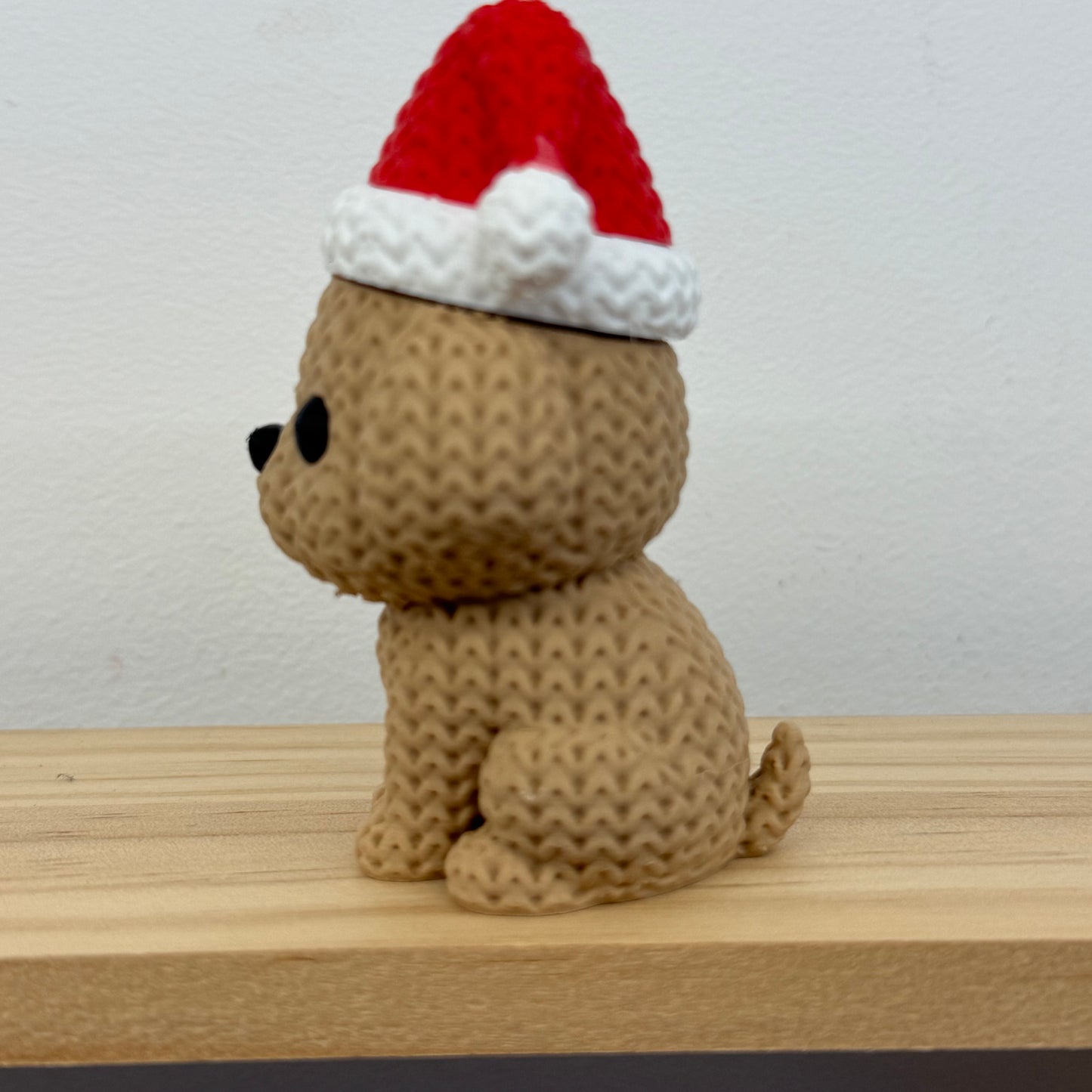 Santa Dog Figurine