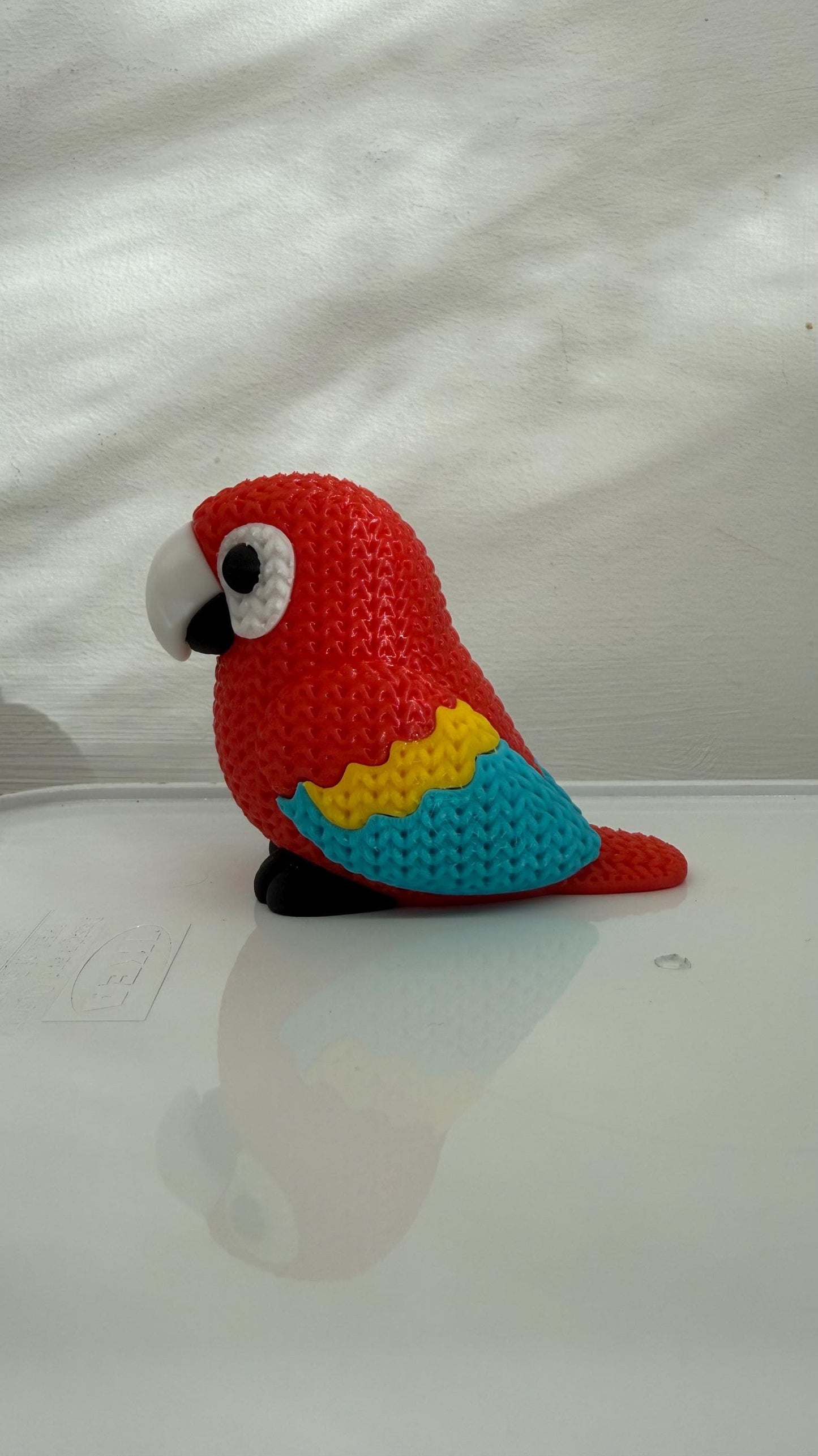 Parrot 3D Printed Figurine - Nursery, Shelf ornament