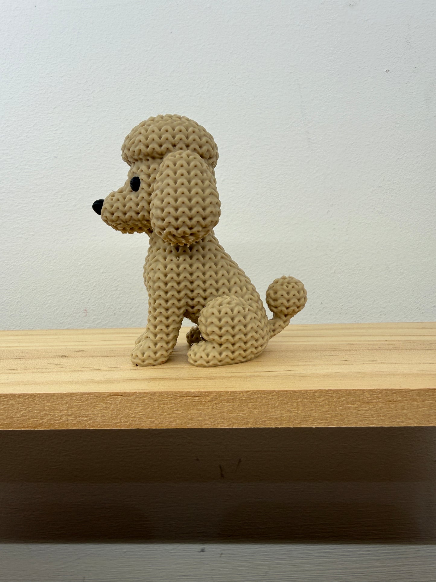 Poodle Figurine - Cream/Beige