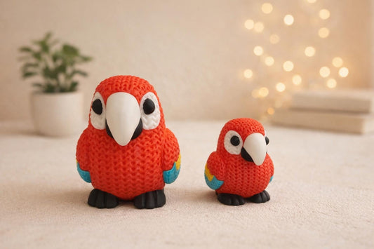 Parrot 3D Printed Figurine - Nursery, Shelf ornament
