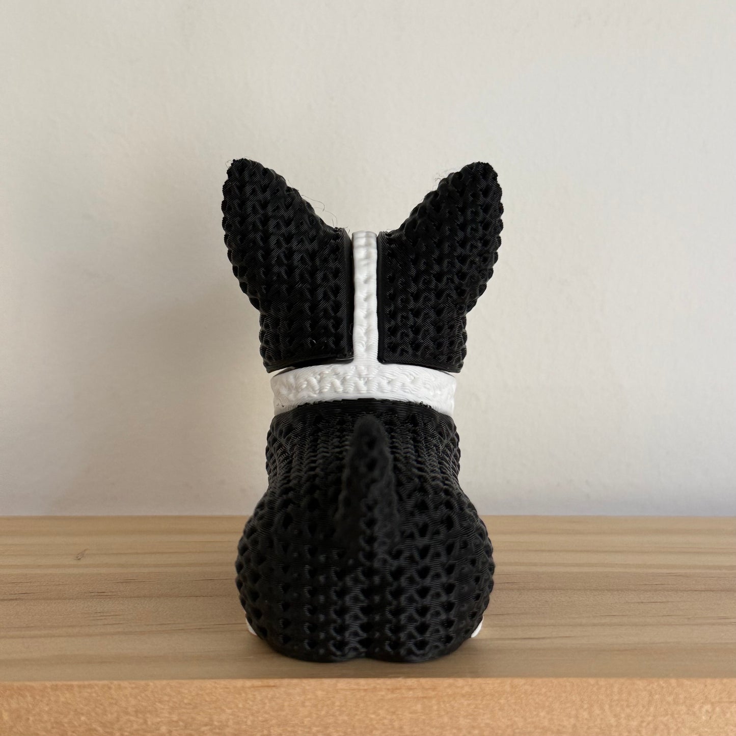 Corgi Dog Black & White Figurine