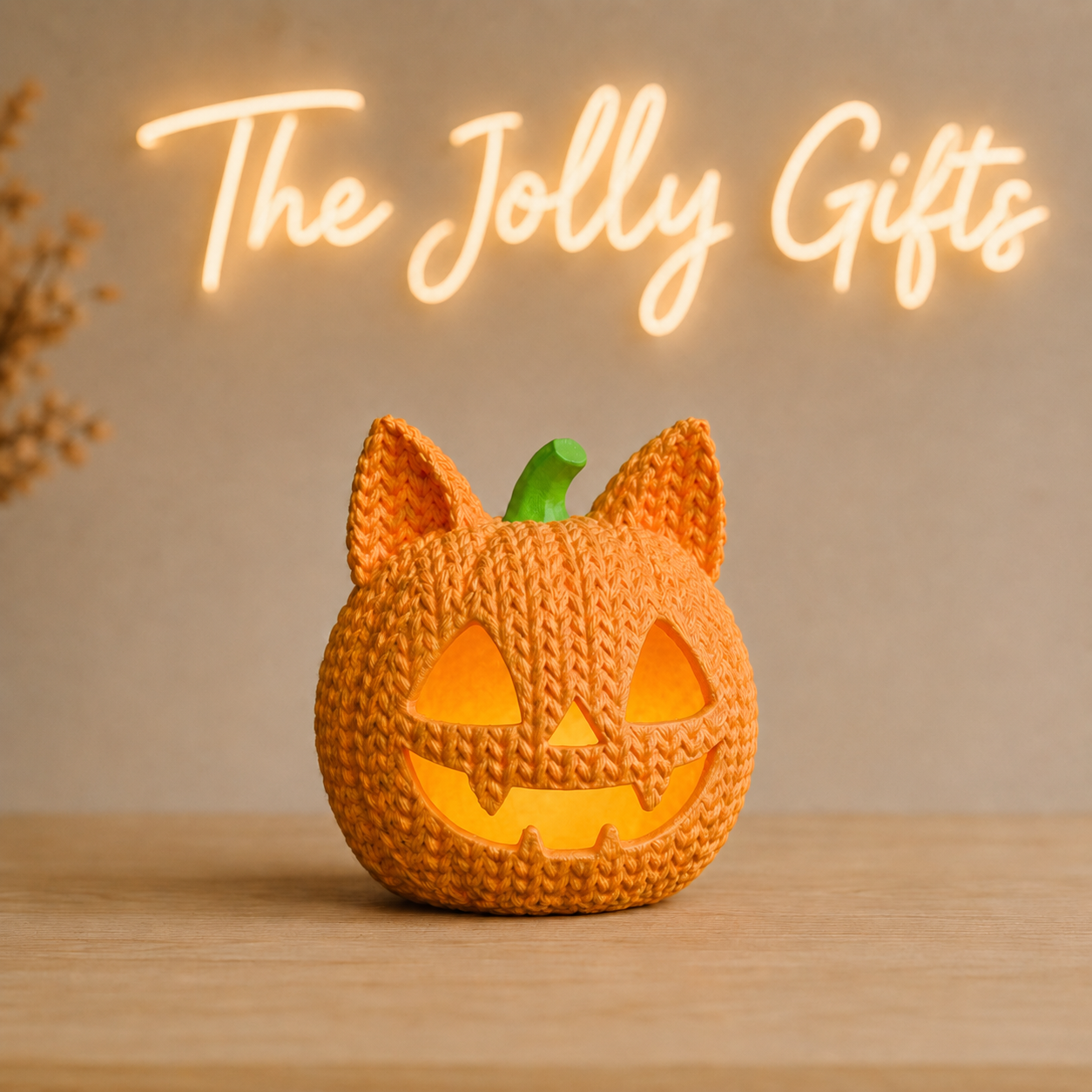 Halloween Cat Pumpkin Tealight Holder – 3D Printed Jack O’ Lantern Decoration