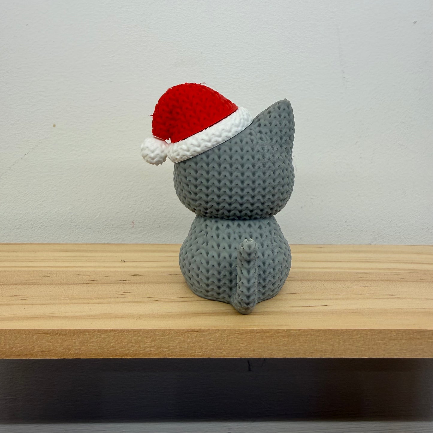 Santa Cat Figurine
