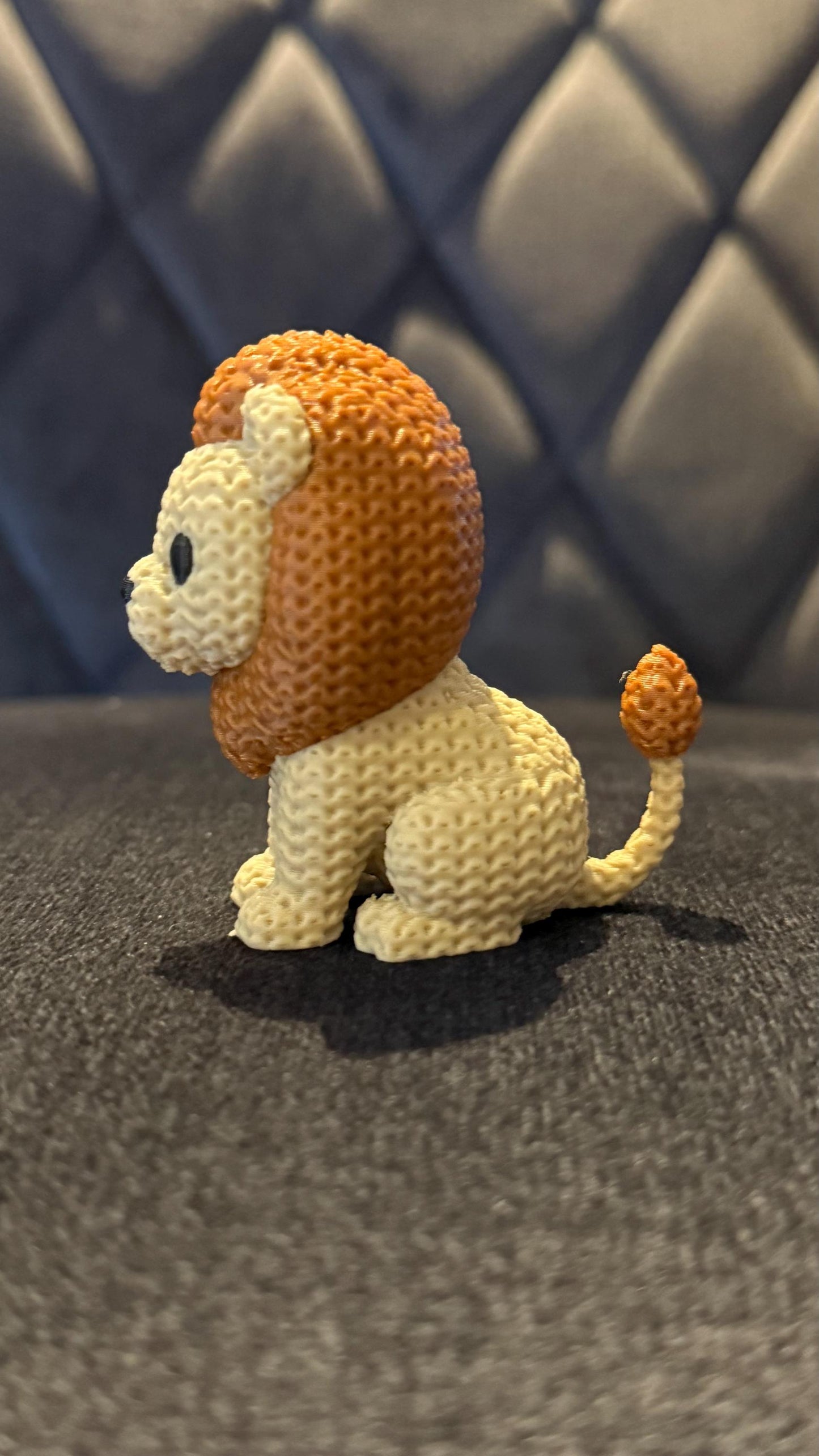 3D Printed Lion Figurine: Collectible Ornament Gift