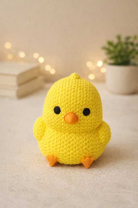 Chick / Chicken Figure, Cute Desk Buddy, Ornament, Shelf and nursery Decor Easter gift