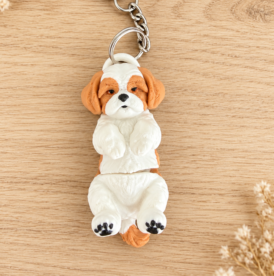 Shih Tzu Keyring Bag Charm