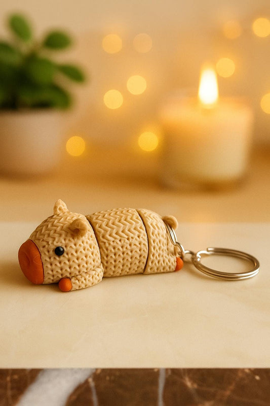 Capybara Keyring – Articulated Flexi Design