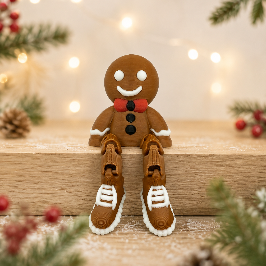 Christmas Gingerbread Man Shelf Sitter