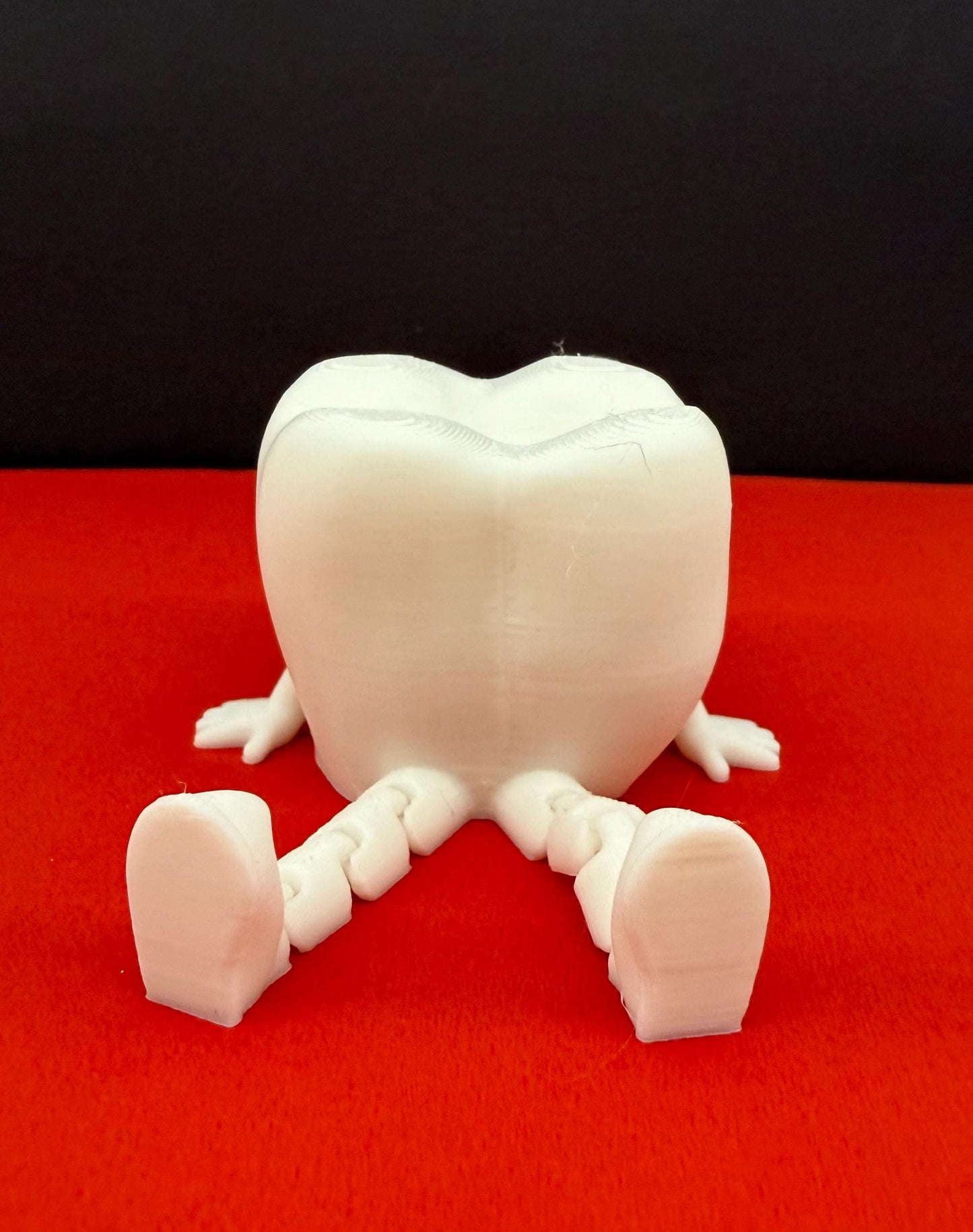 Articulated Tooth Shelf / Computer Monitor Sitter  | 3D Printed Ornament