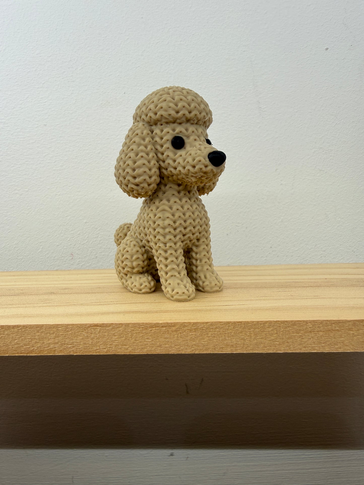 Poodle Figurine - Cream/Beige