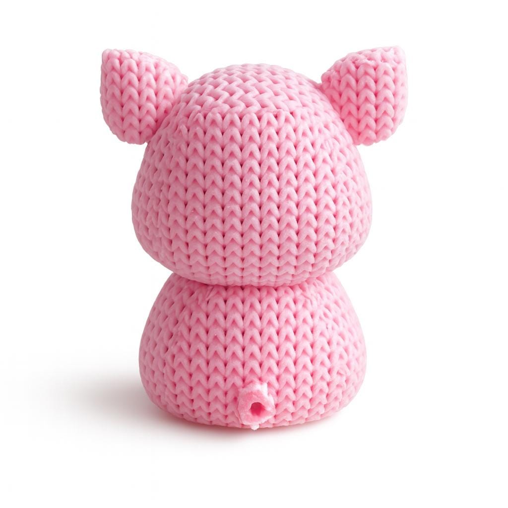 Pig Figurine Ornament – Cute Shelf Nursery Decor