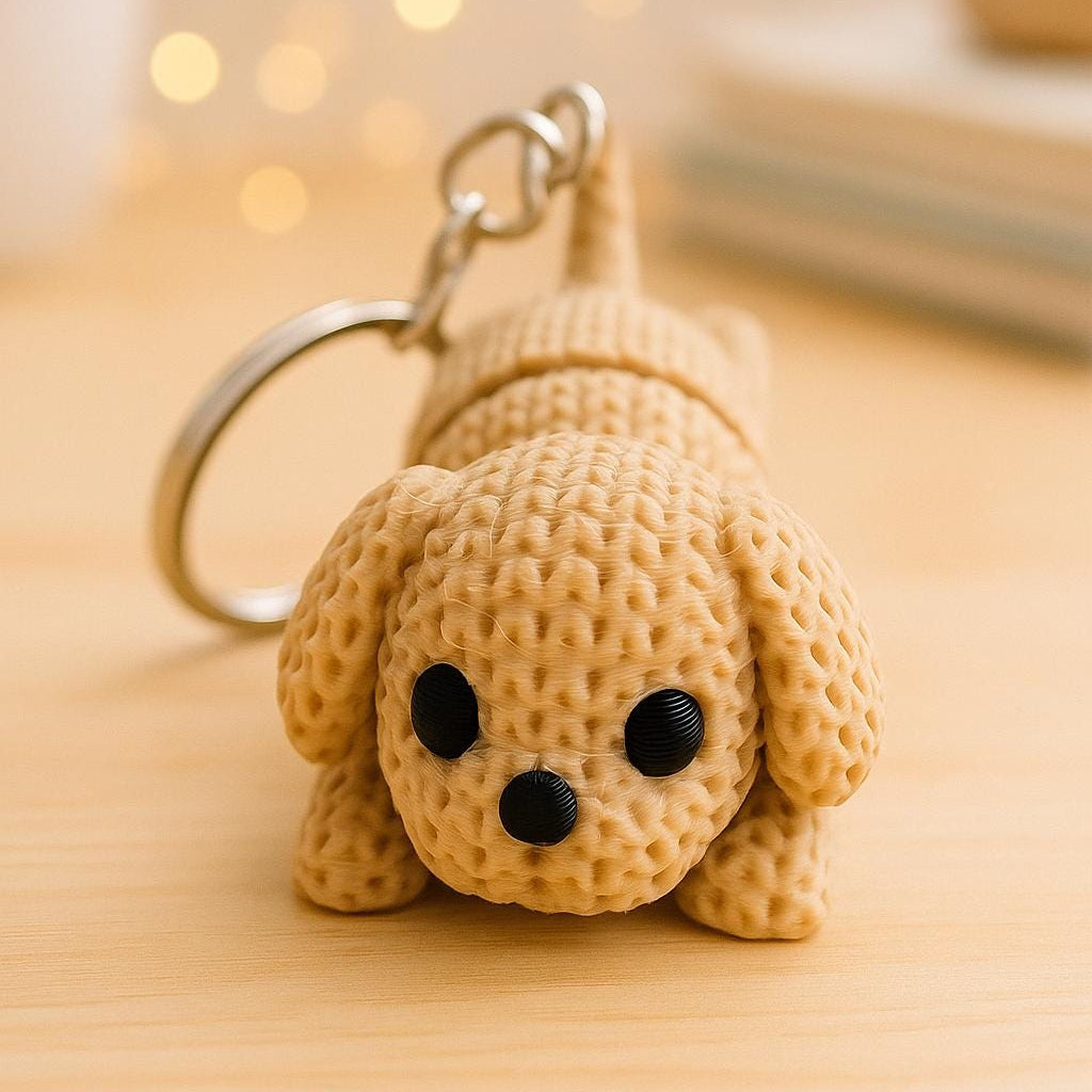 Dog Puppy Keyring / bag charm