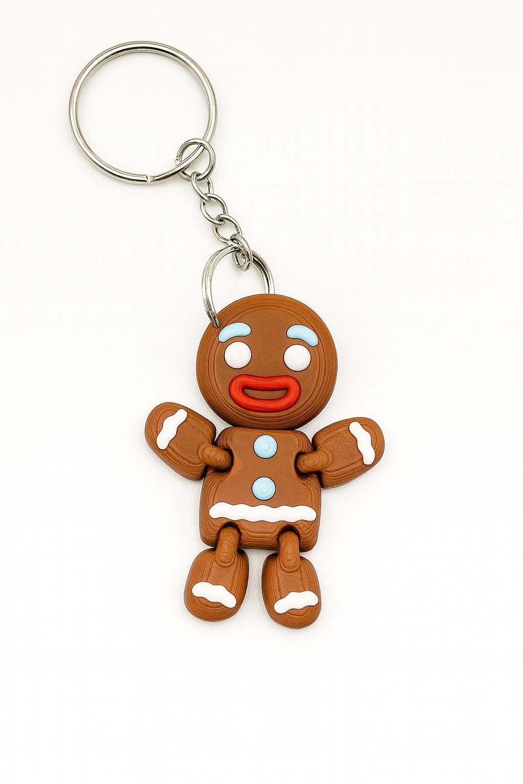 Gingerbread Man Keyring – Articulated Flexi Design