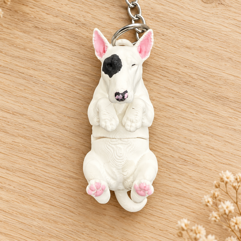 English Bull Terrier Keyring