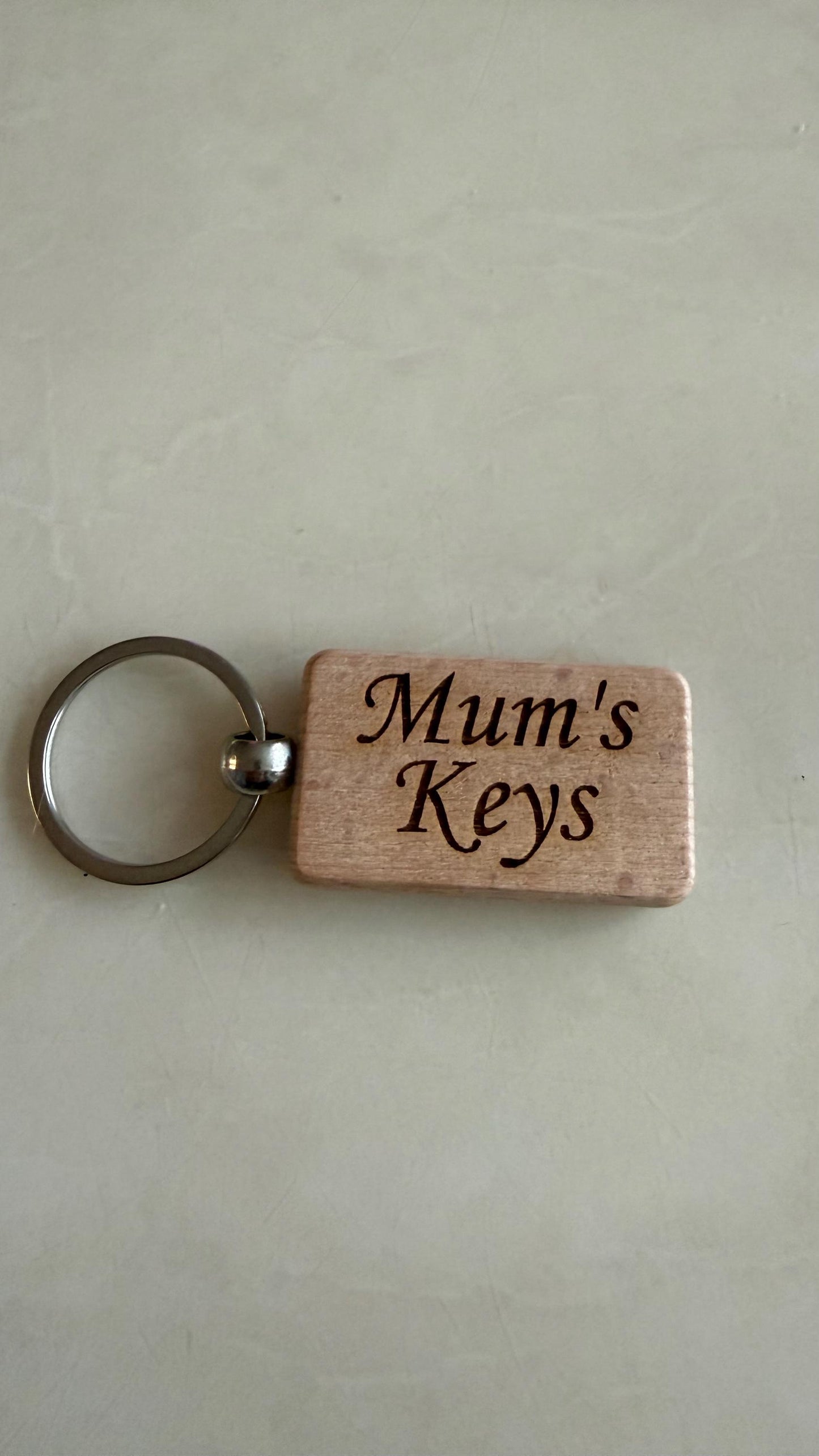 Keyrings Laser Engraved Gift