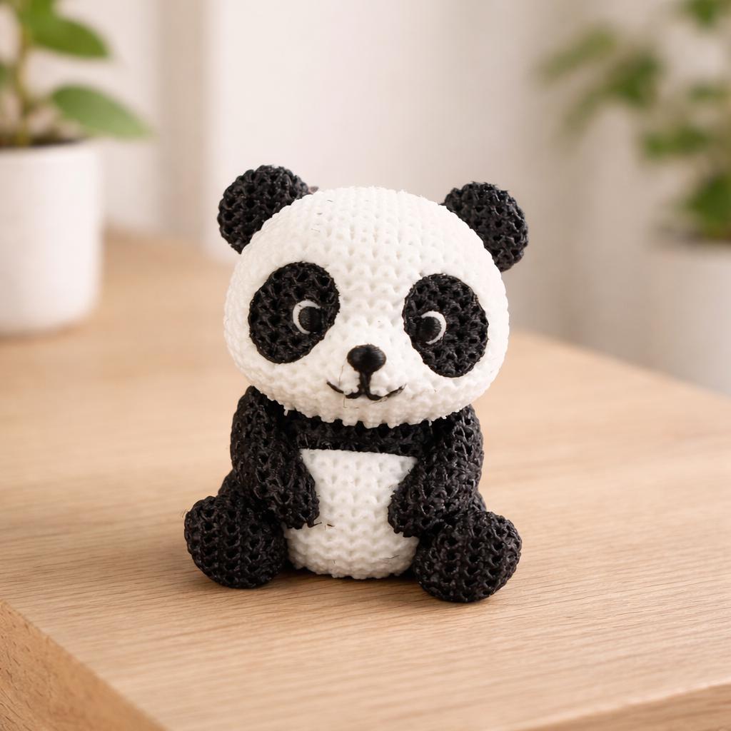 3D Printed Panda Figurine: Collectible Ornament Gift