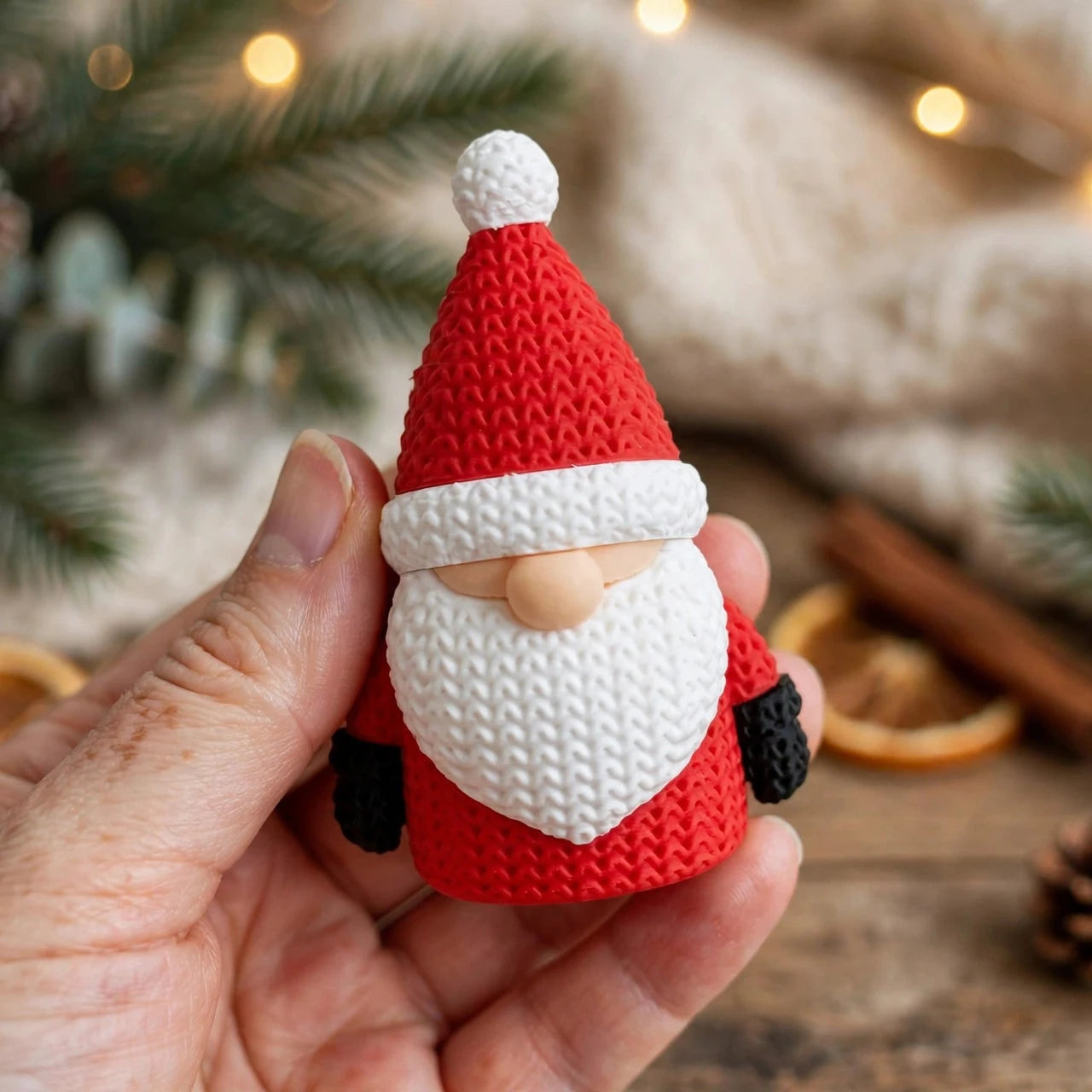 Santa Gnome Figurine