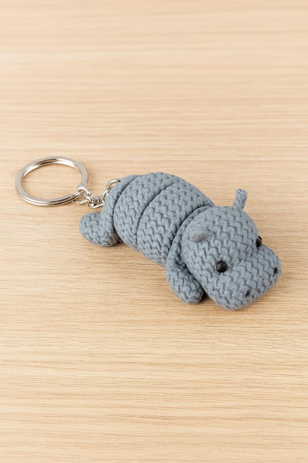 Hippo Keyring/bag charm – Articulated &  Flexible