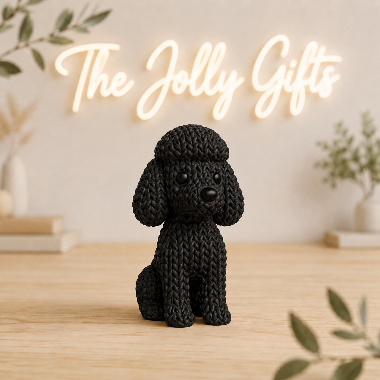 Poodle Figurine - Black