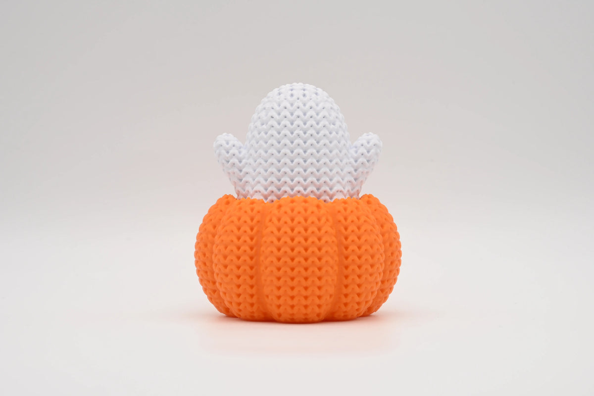 Ghost in a Pumpkin Figurine