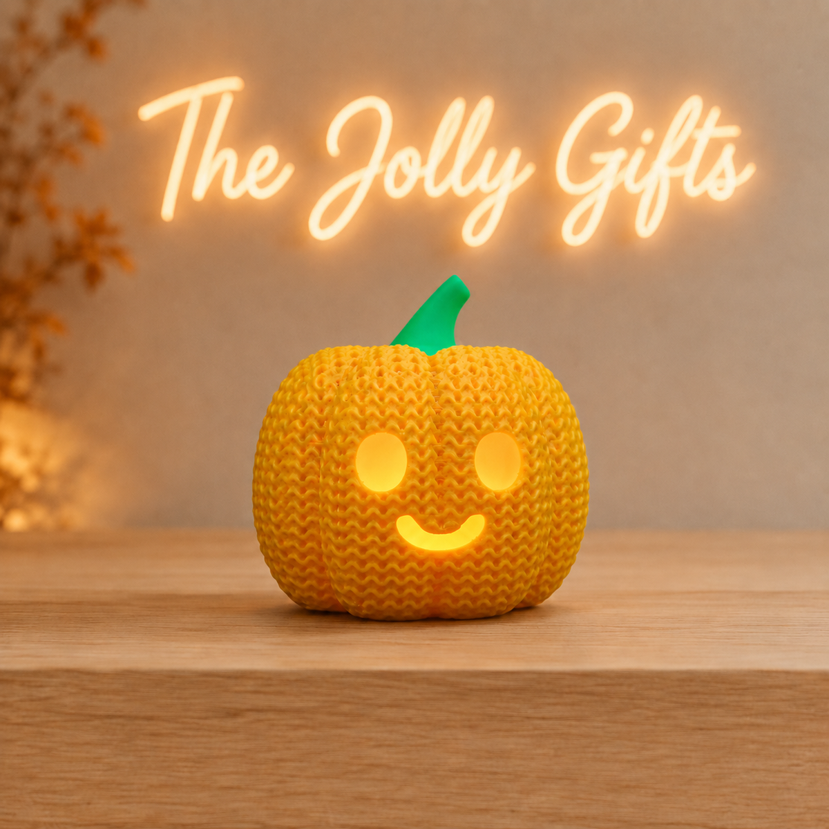 Pumpkin LED Tealight Holder – Cosy Halloween & Autumn Decor