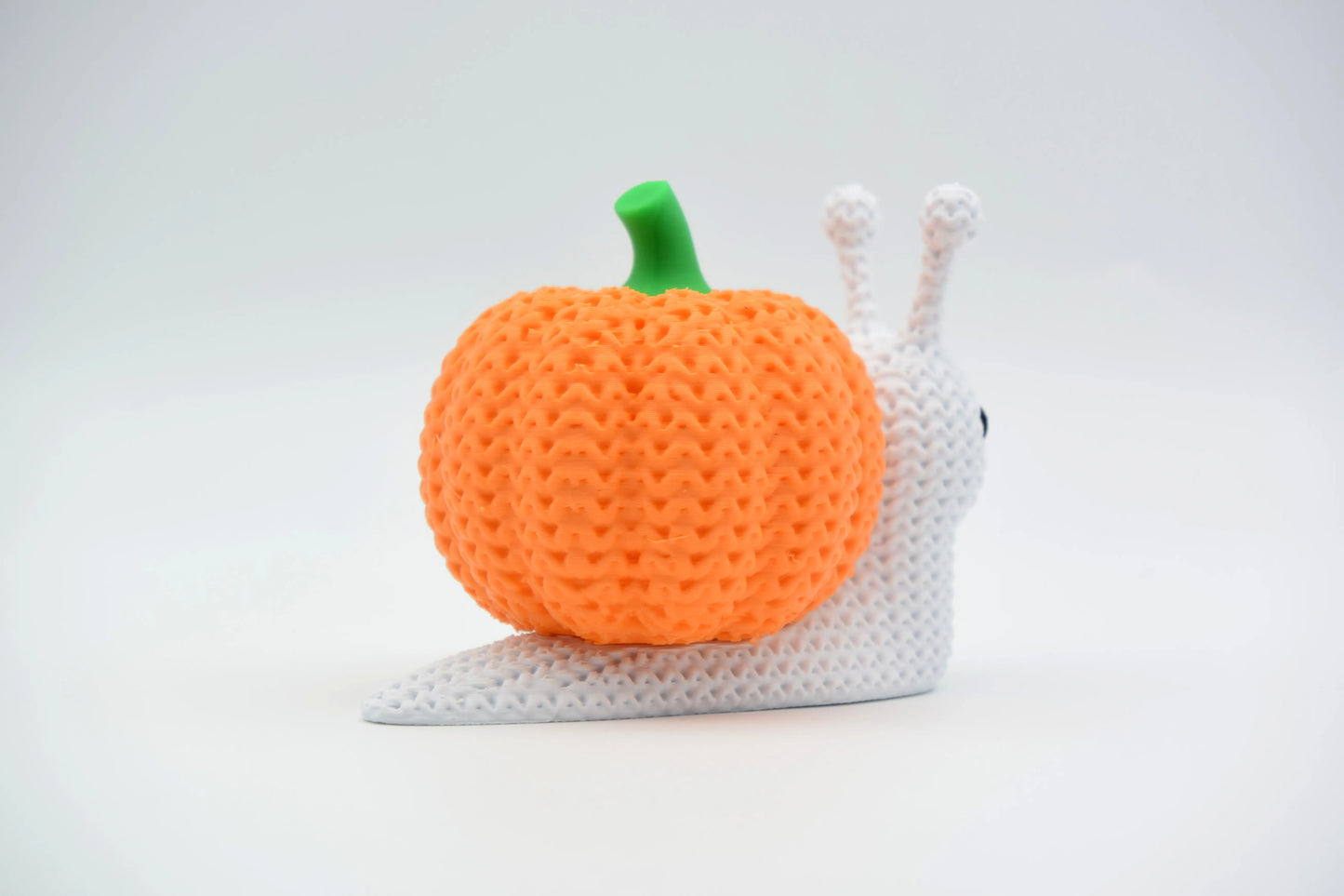 Halloween Pumpkin Snail Figurine
