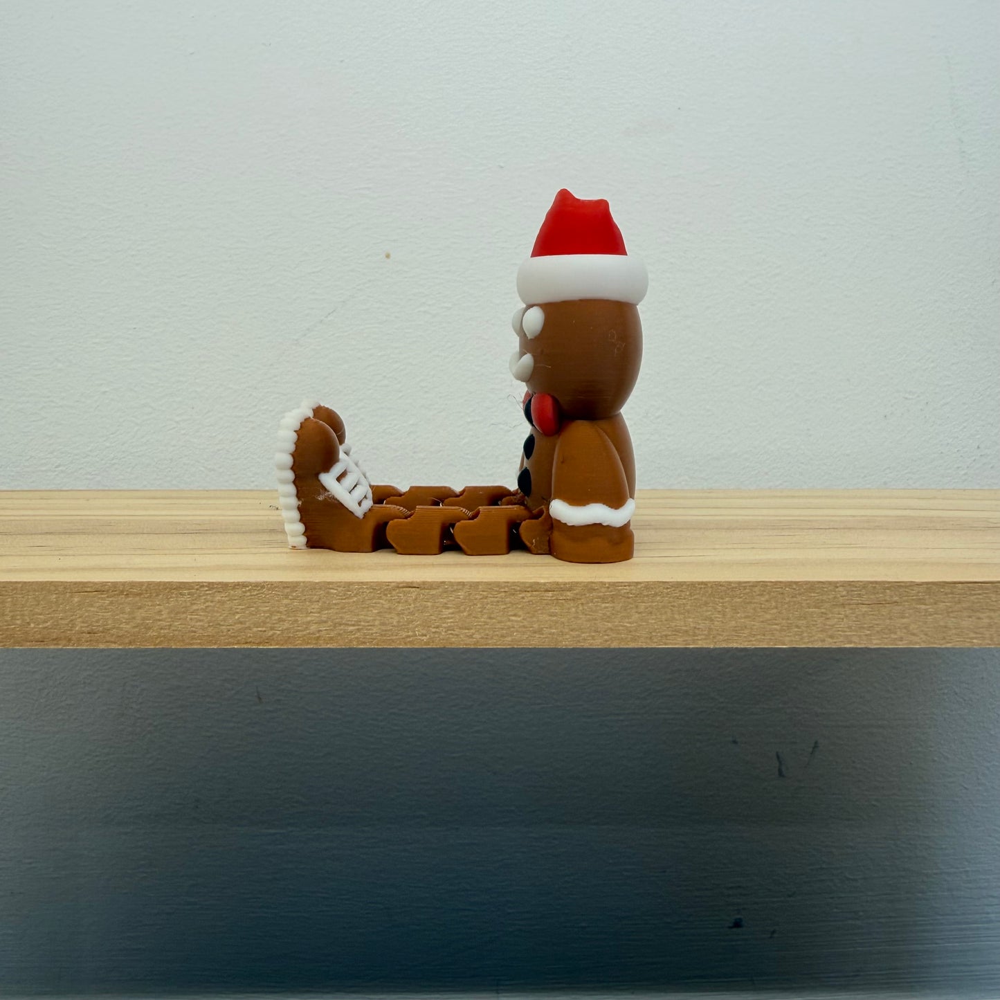 Christmas Santa Gingerbread Man Shelf Sitter