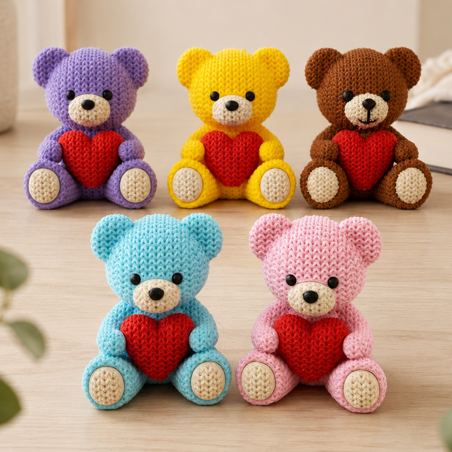 Teddy Bear with Love Heart