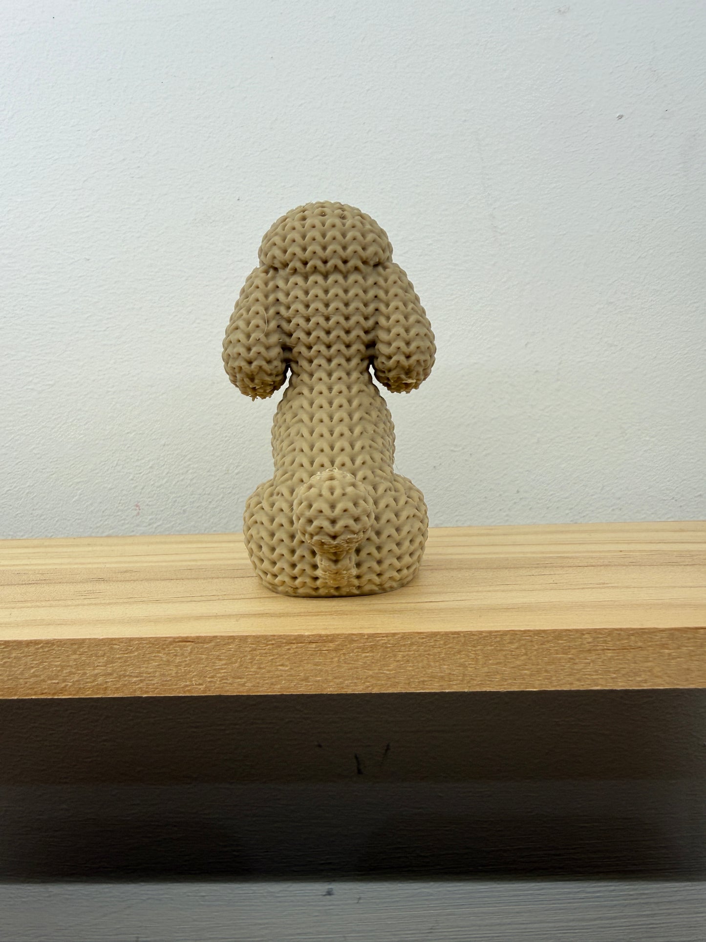 Poodle Figurine - Cream/Beige