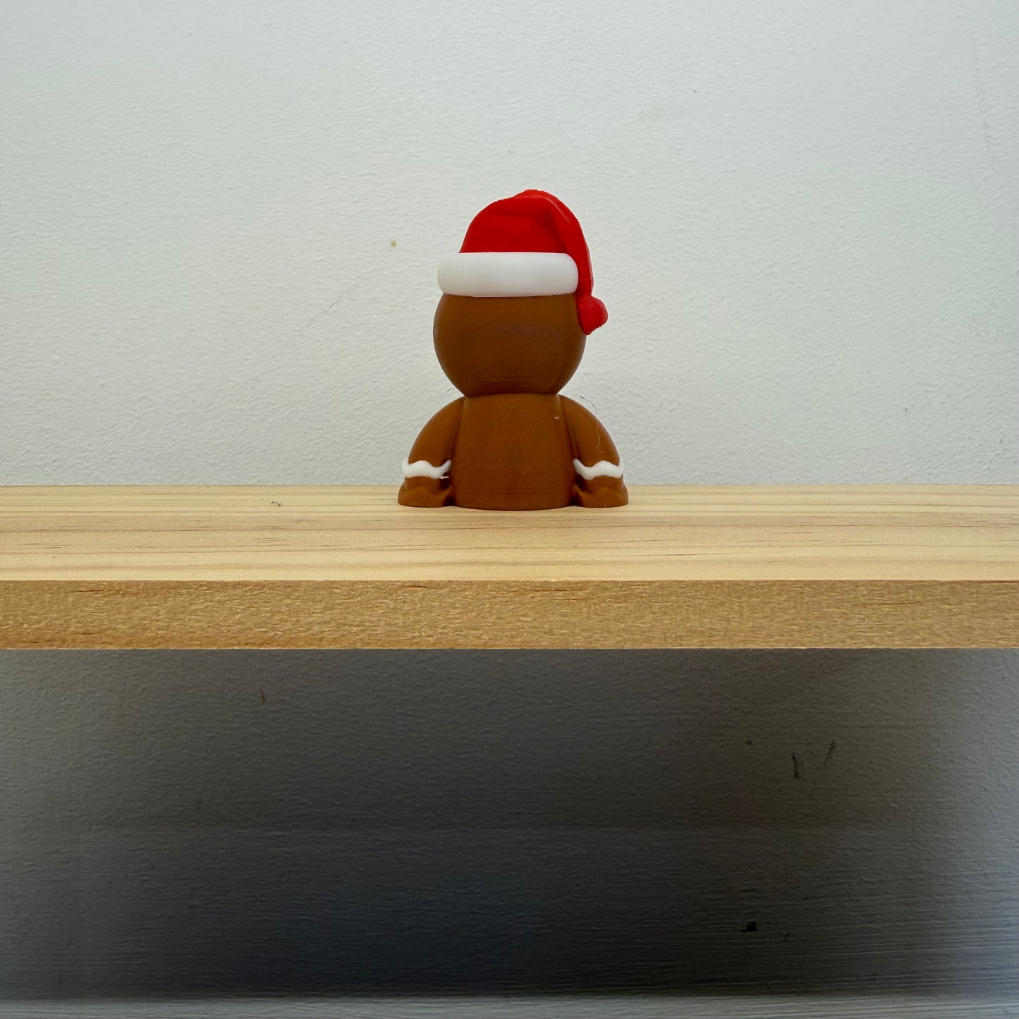 Christmas Santa Gingerbread Man Shelf Sitter