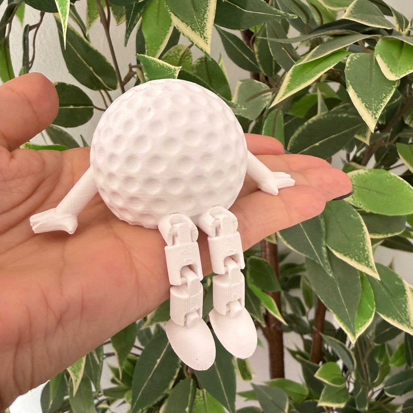 Golf Ball With Articulated Legs