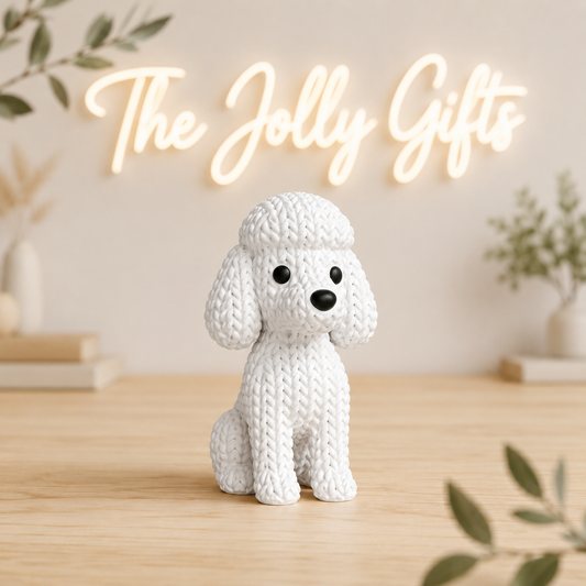 Poodle Figurine - White