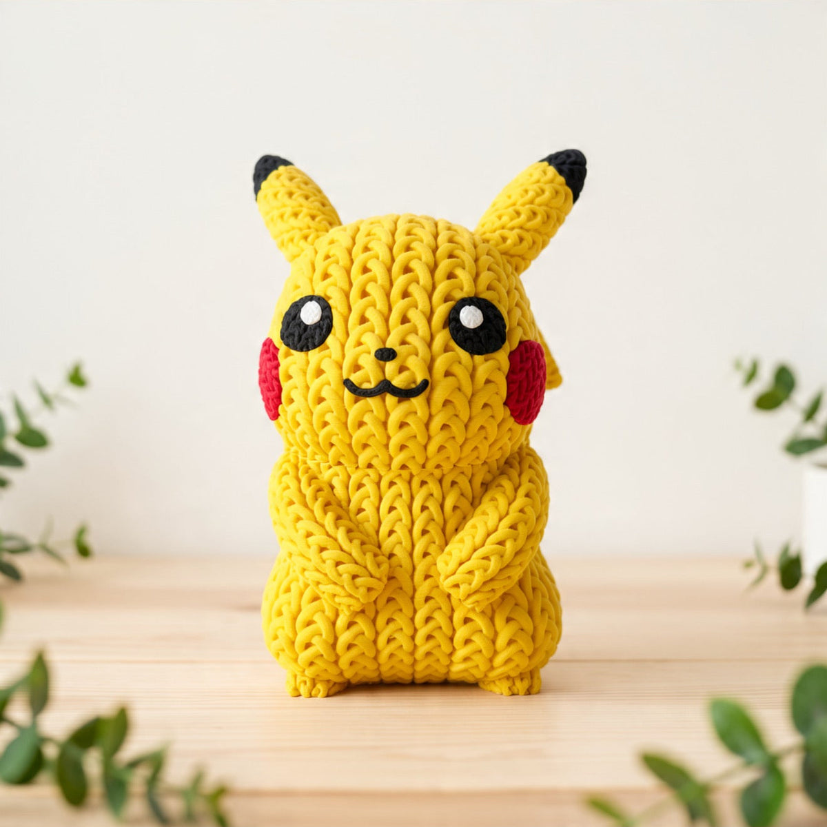 Pikachu Figurine, 23cm Tall, 3D Printed Ornament