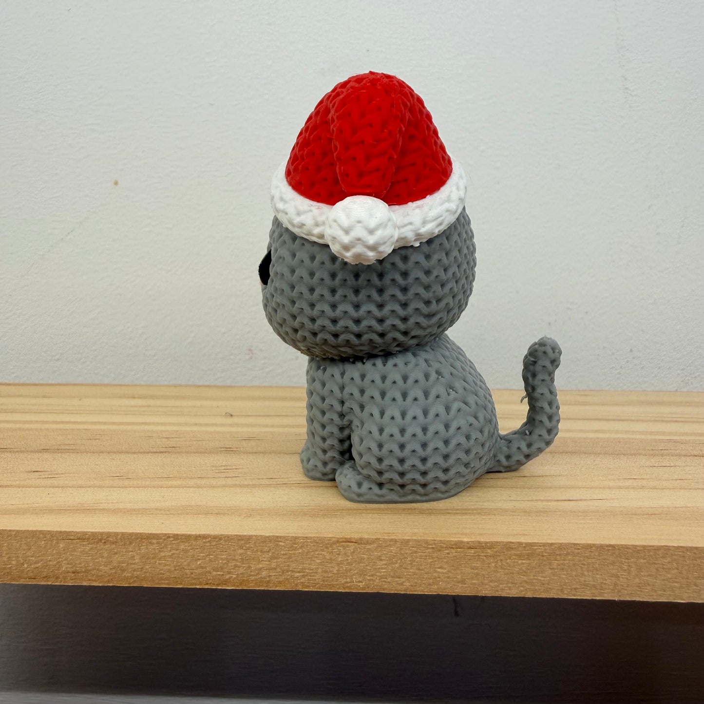 Santa Cat Figurine