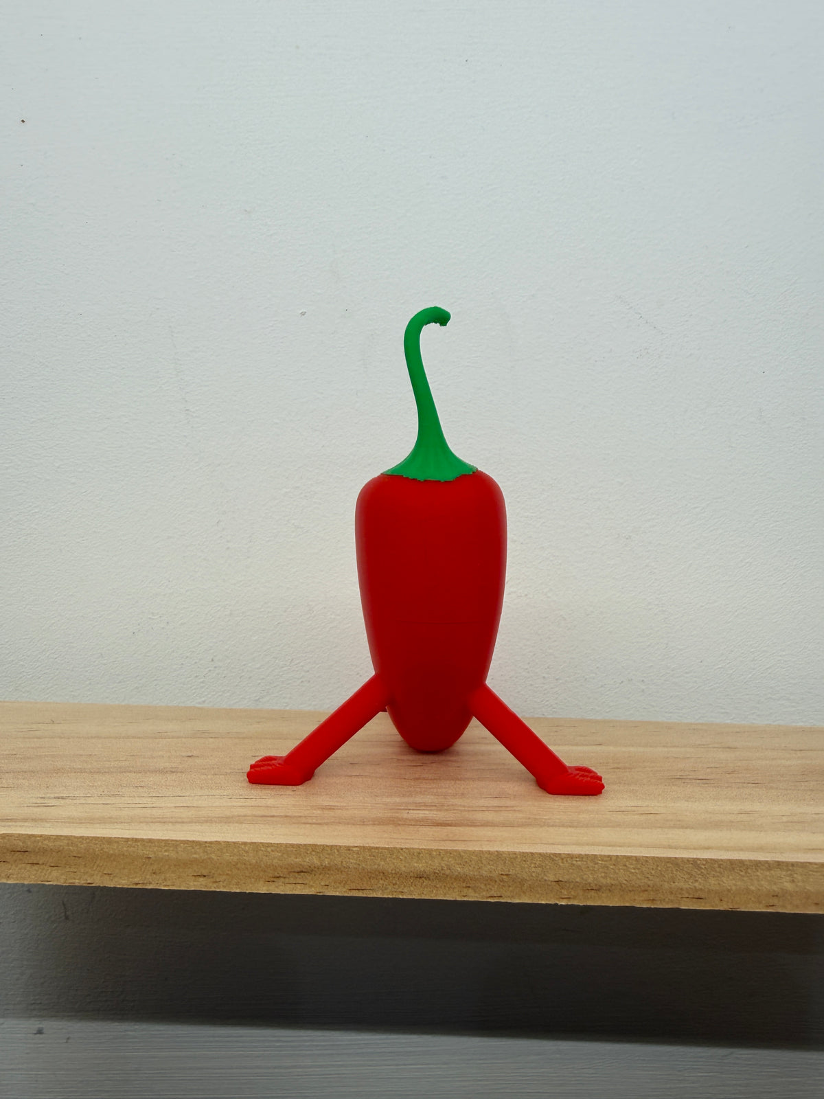 Chilli Pepper Shelf Sitter with Dangling Legs