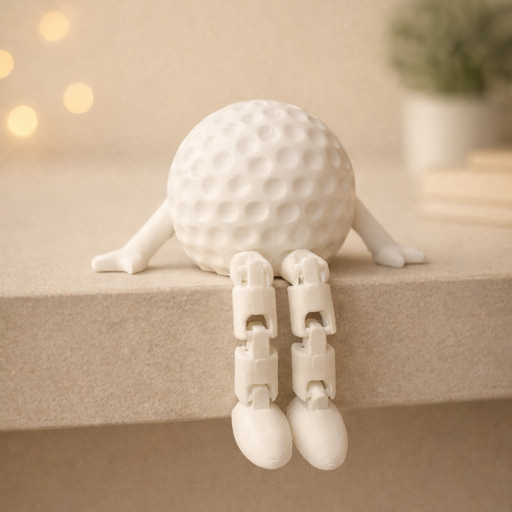 Golf Ball With Articulated Legs