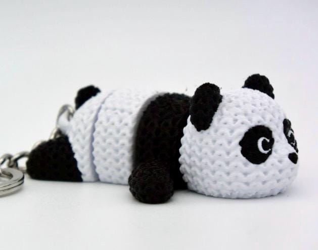 Panda Keyring – Articulated Flexible 3D Printed Fidget