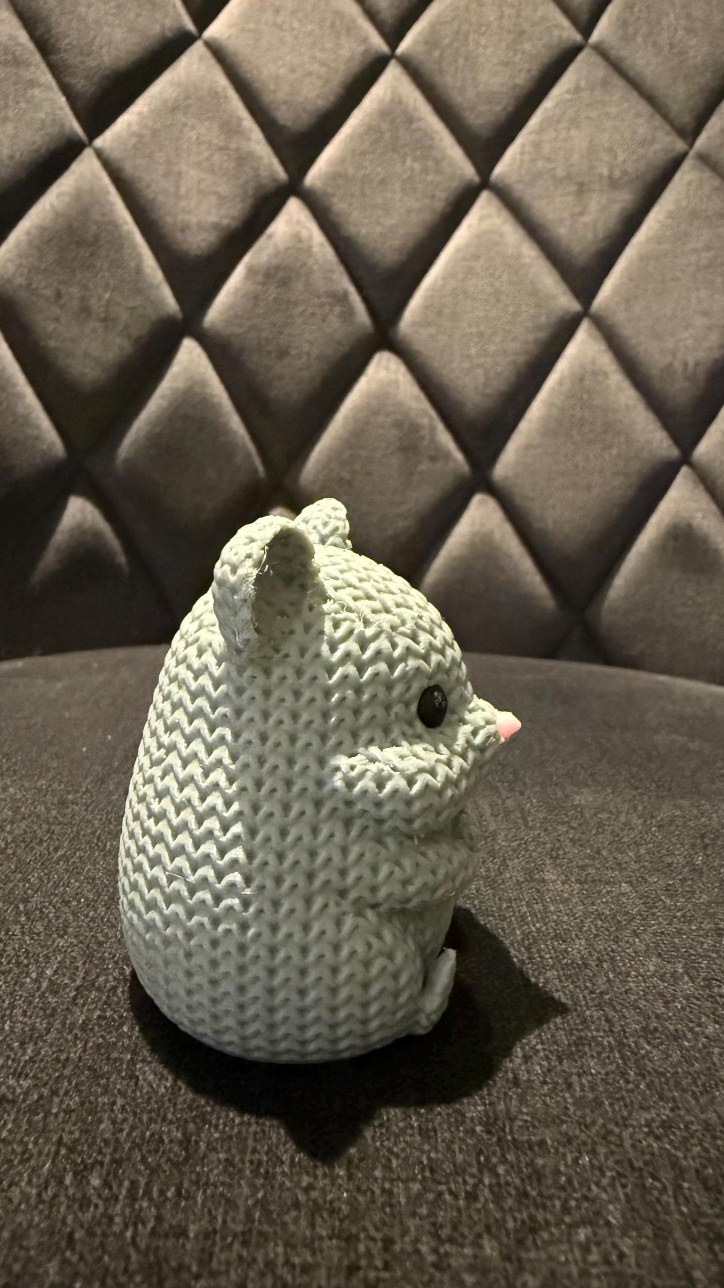 3D Printed Hamster Figurine: Collectible Ornament Gift