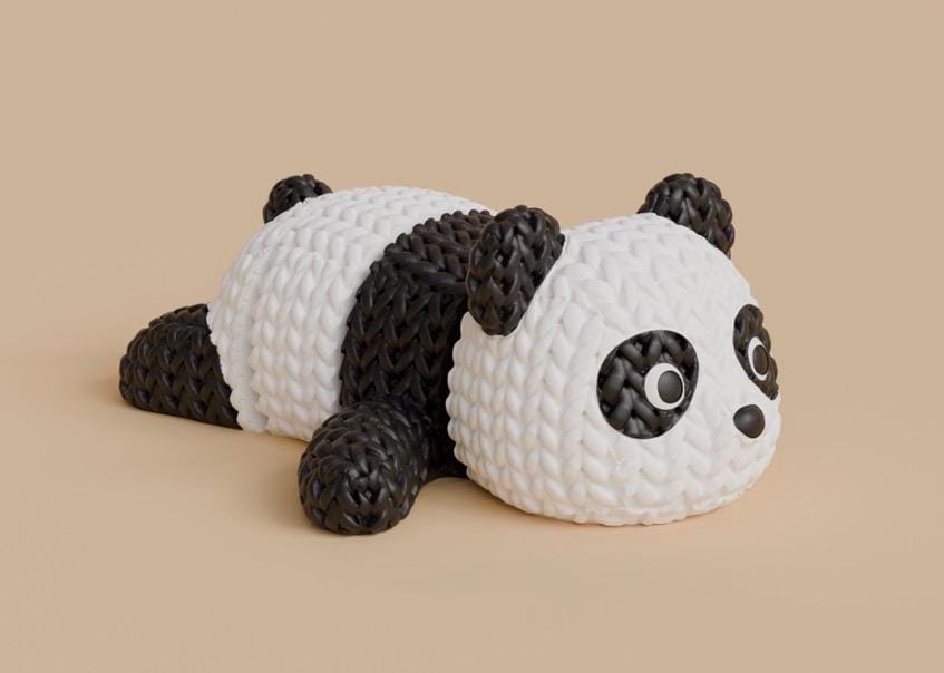 Panda Keyring – Articulated Flexible 3D Printed Fidget